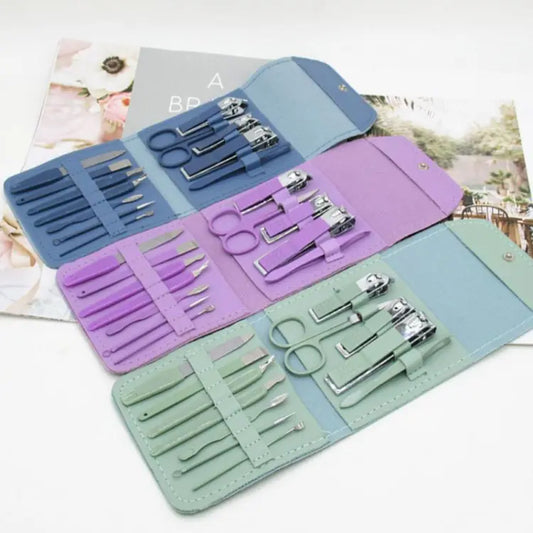 16-in-1 Stainless Steel Nail Care Kit